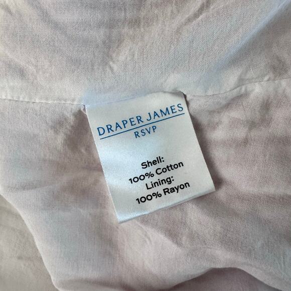 DRAPER JAMES Dress Medium Striped Off Shoulder Tiered Prairie Maxi Puff Sleeve - Picture 12 of 14